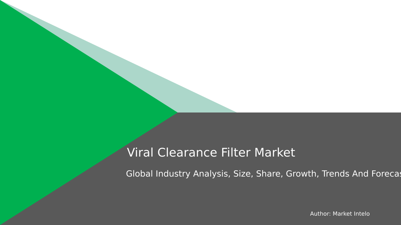 Viral Clearance Filter Market Research Report 2033